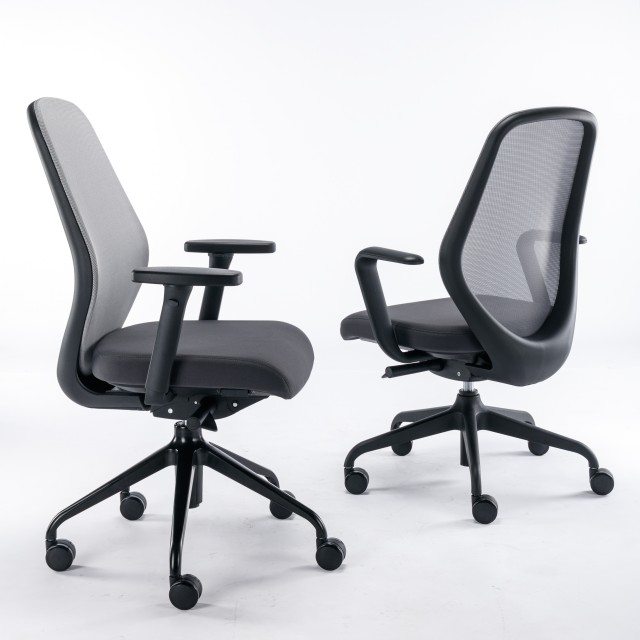 Современный эргономичный вращающийся офисный стул с откидной сеткой, настольный стул с регулируемым подголовником и подъемником из ткани, металла, нейлона